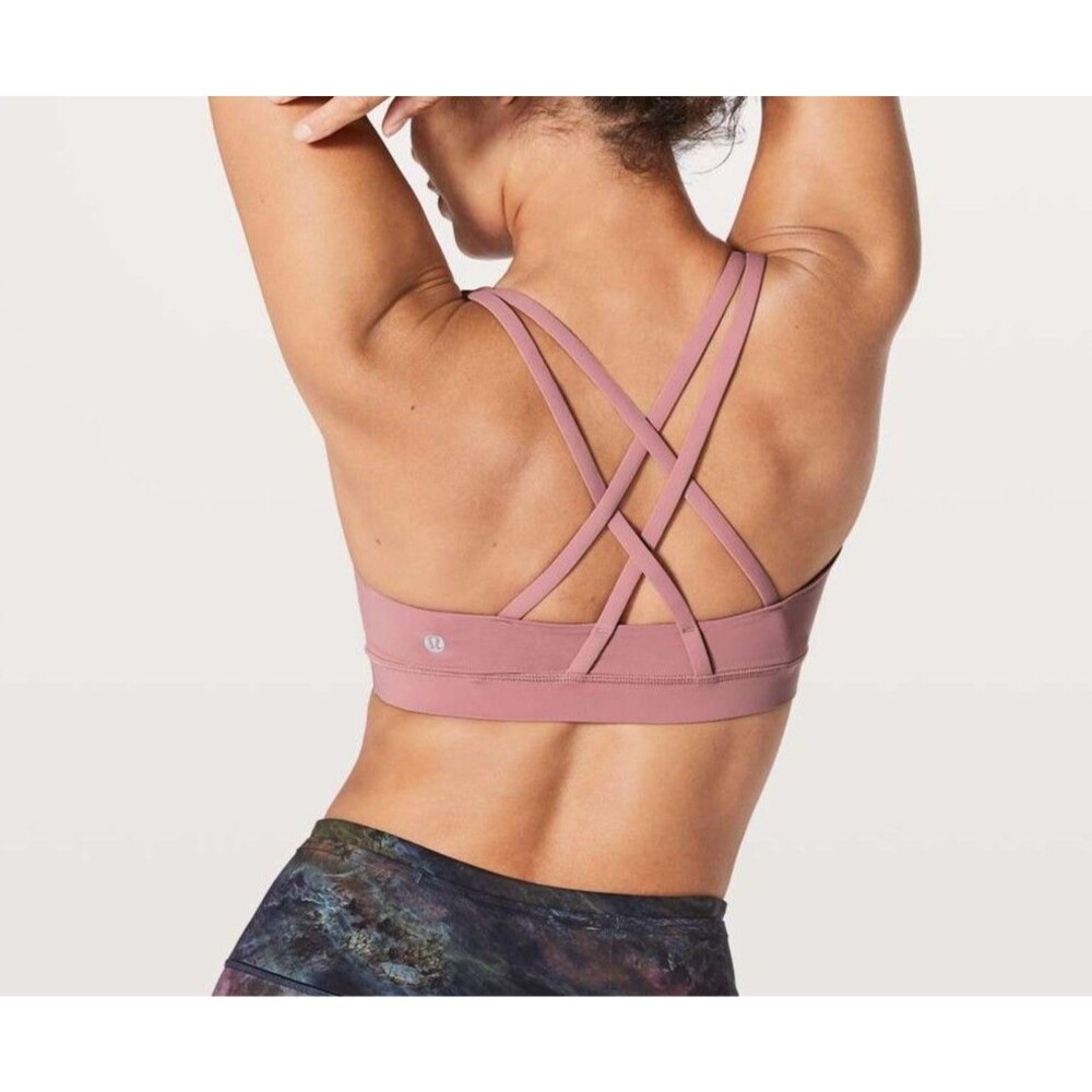 Lululemon Energy Bra Medium Support Crisscross Strappy Sports Bra - Size 6